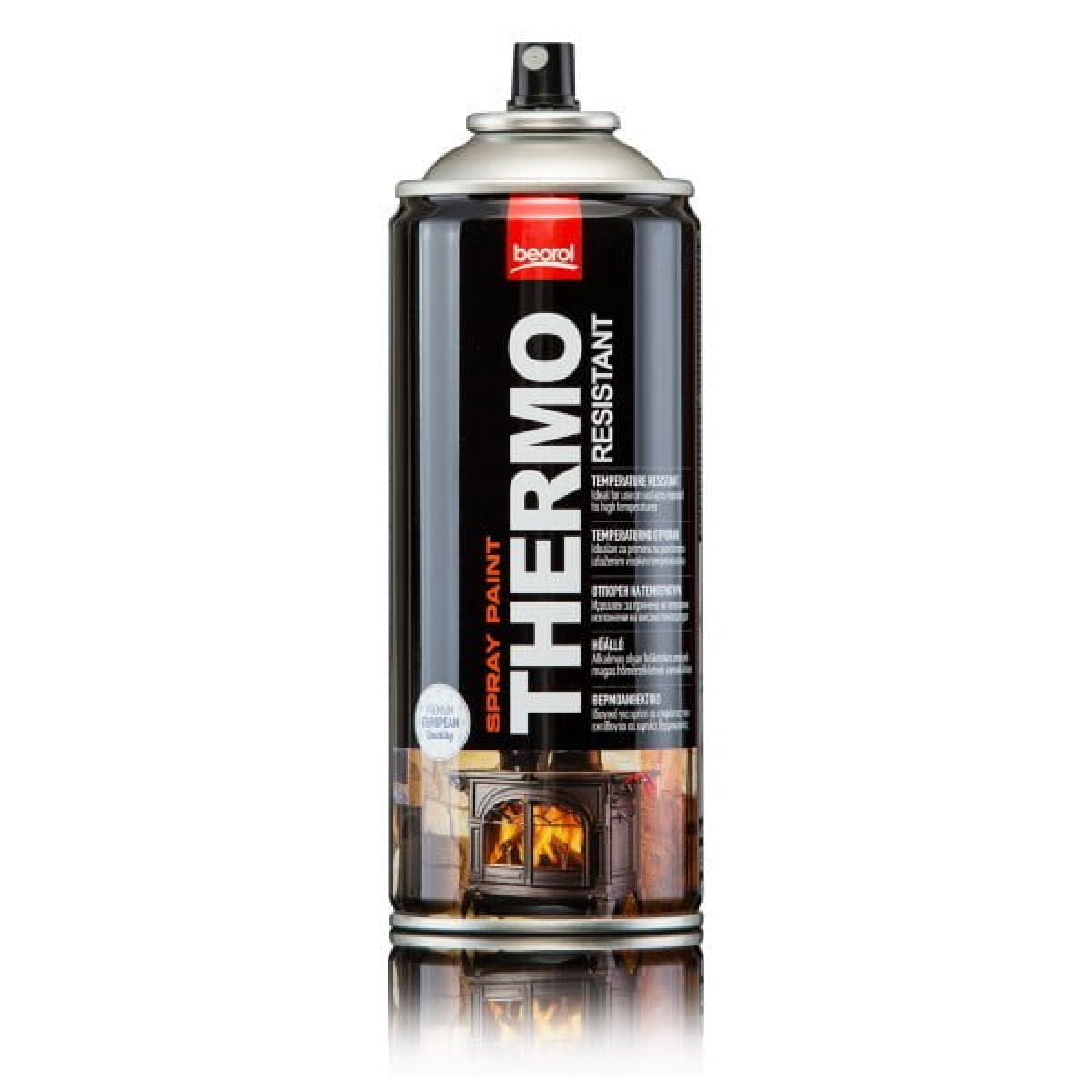 Spray pentru temperaturi inalte, argintiu, SVT02, 400 ml, Beorol - imagine 3