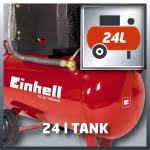 Compresor aer cu ulei, 24 L, 8 bar, 165 L/min, TC-AC 190/24/8, Einhell - imagine 2