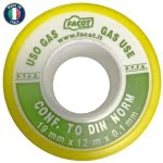 Bandă teflon pentru gaz, 19 mm x 12 m - imagine 2