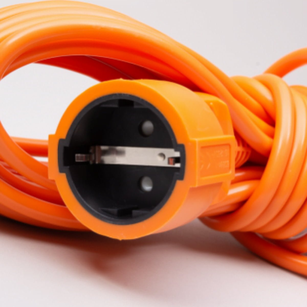 Cordon cu fisa si priza, 10 m, portocaliu, Elbi Electric - imagine 2