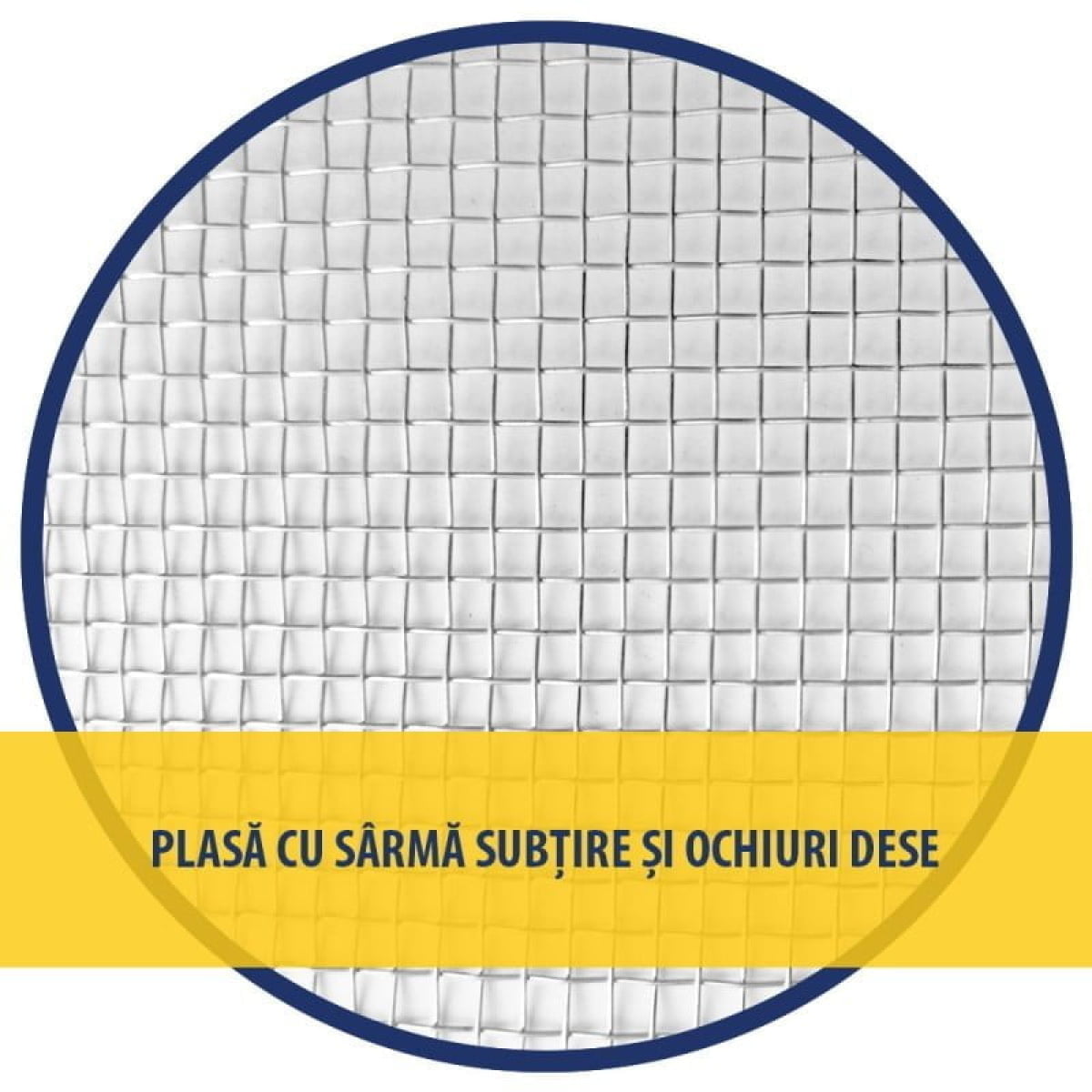 Plasa sarma zincata, inaltime 1 m, ochi 5 mm x 5 mm, diametrul sarmei: 0.56 mm - imagine 2