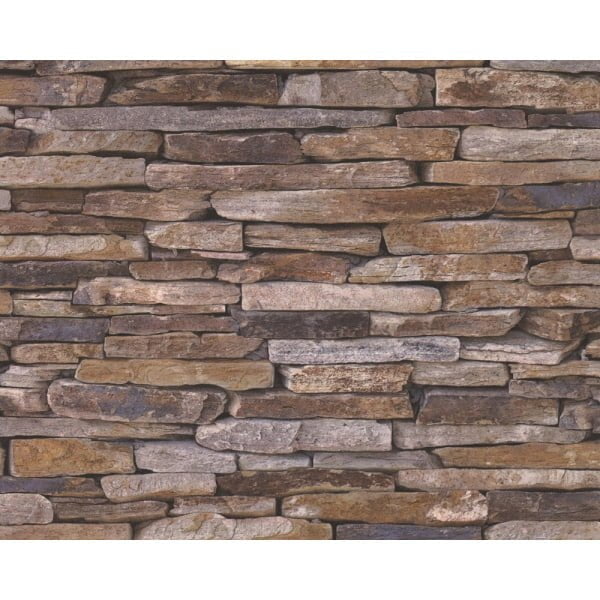 Tapet vlies, model piatra, 10 x 0.53 m, 914217, AS Creation Wood'n Stone