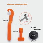 Tije refolosibile, 1.5 mm, sistem nivelare gresie, 50 buc. / pachet - imagine 2