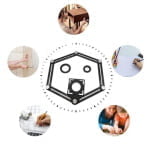 Sistem pliabil, metalic, pentru trasare gauri placi ceramice, 1 capat - imagine 5