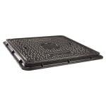 Capac compozit necarosabil, pentru zone cu trafic pietonal, 665 x 665 mm, A 15, CCSMCA68 - imagine 2