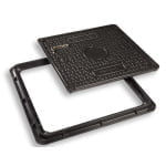 Capac compozit necarosabil, pentru zone cu trafic pietonal, 665 x 665 mm, A 15, CCSMCA68 - imagine 3