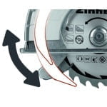 Fierastrau circular de mana 1400 W, TC-CS 1400, Einhell - imagine 4