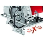 Fierastrau circular de mana 1400 W, TC-CS 1400, Einhell - imagine 7