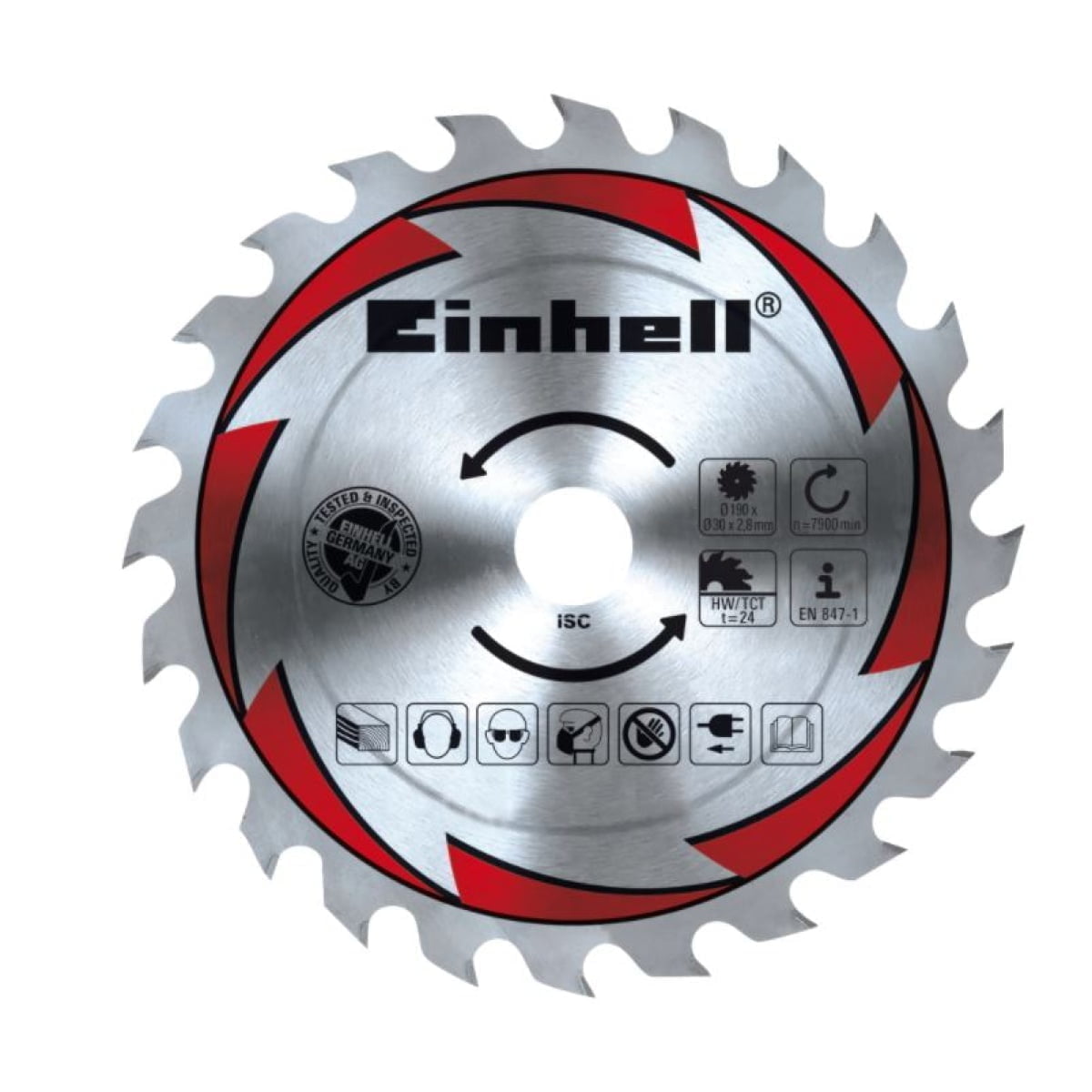 Fierastrau circular de mana, 1500 W, 5500 rpm, TE-CS 190, Einhell - imagine 2