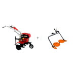 Motocultor, 7CP, LC750, cu roti + cositoare rotativa, Loncin