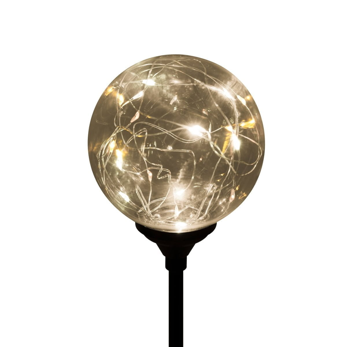 Lampa solara, glob din sticla cu ghirlanda, microLED, alb, MX 624 - imagine 2