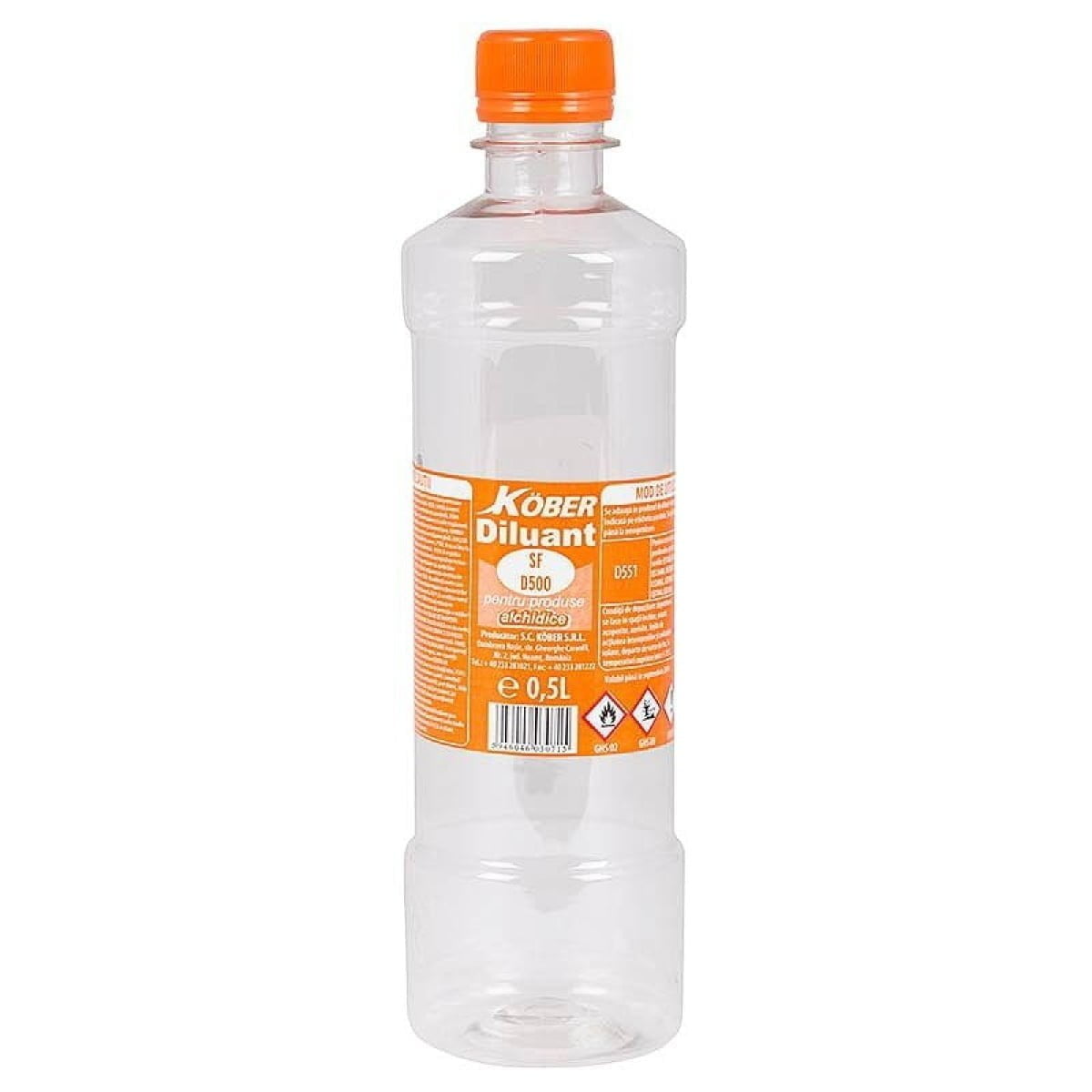 Vopsea alchidica, pentru lemn / metal, 4 L, negru, interior / exterior, Ideea, + Diluant, 0.5 L, D551, Kober - imagine 2