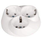 Priza tripla, alb, 16 A, Inlet