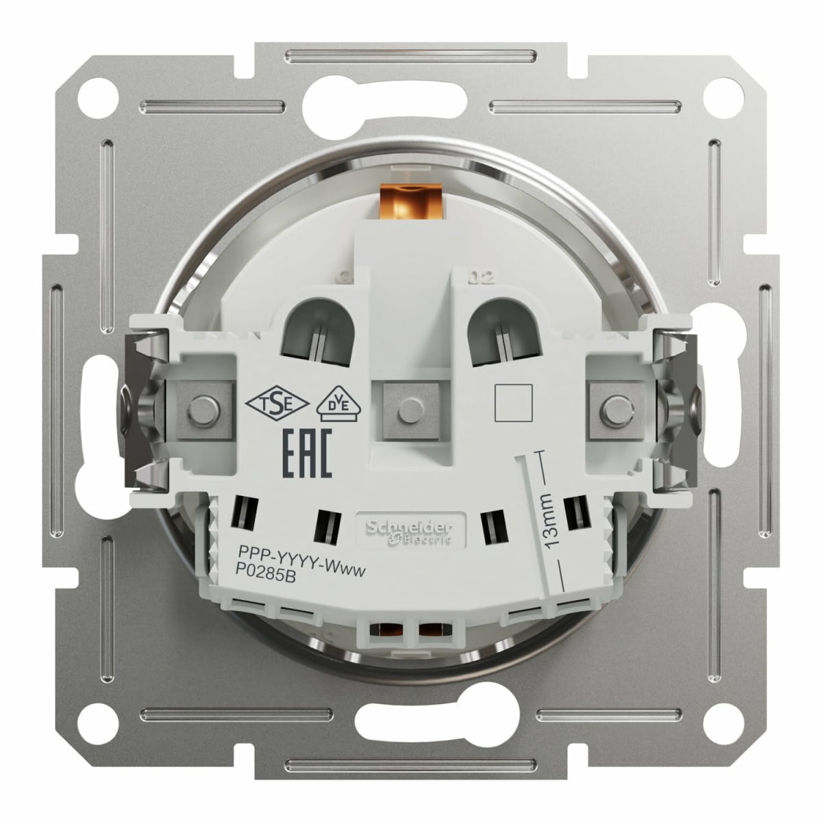 Priza simpla, alb, 16 A, Asfora, EPH2970121, Schneider Electric - imagine 2