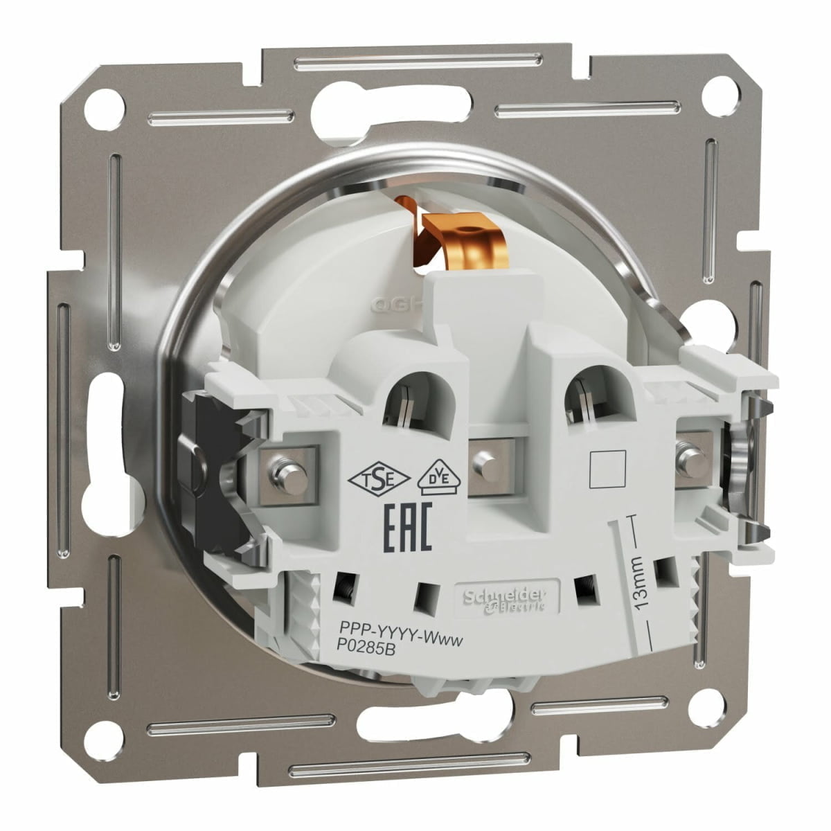 Priza simpla, alb, 16 A, Asfora, EPH2970121, Schneider Electric - imagine 6