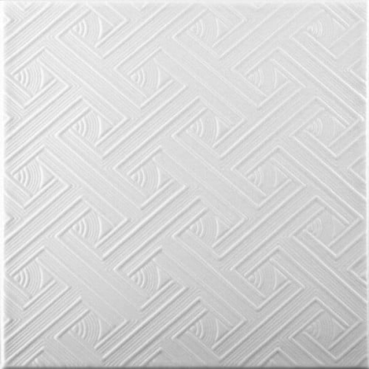 Earth Slime basic Tavan fals decorativ, din polistiren extrudat, alb, 50 x 50 cm, 08-109, 2mp/ pachet • Silvesrom • Materiale de Constructii Barlad