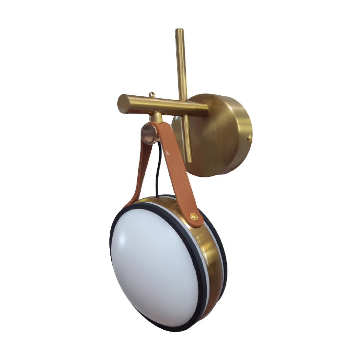 Aplica LED, alb / auriu, metal, 30 x 14 x 17 cm - imagine 2