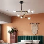 Lustra LED, gold, 90 x 90 x 70 cm - imagine 2