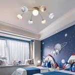 Lustra LED, planete, 80 x 80 x 40 cm