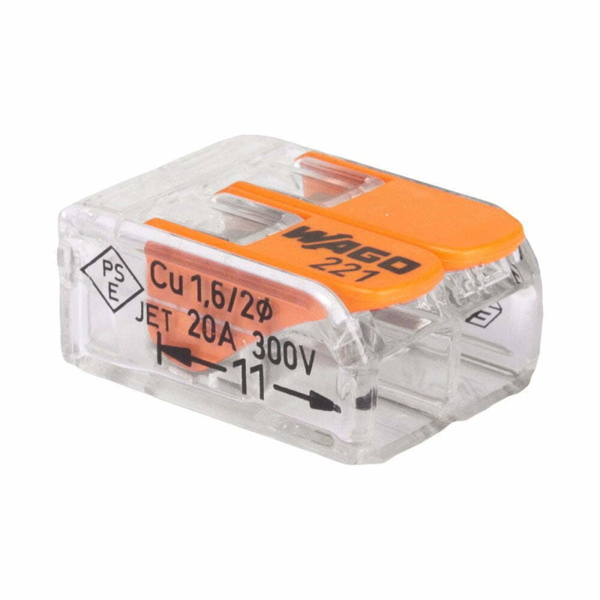 Clema legatura, 2 poli, 4 mm, 450 V, 32 A, Wago - imagine 3