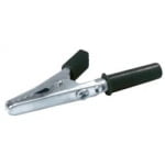 Cleste cabluri, tip aligator, negru, conector tip banana, ALC 4/BK
