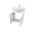 Mobilier baie, baza si lavoar, 55 cm, alb, seria 001 - Eco, Alfa, BadenMob - imagine 2