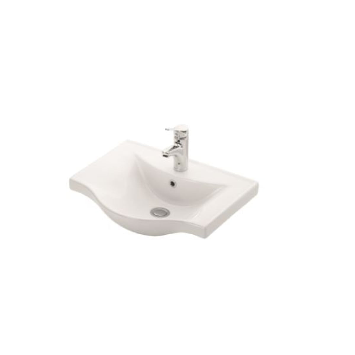 Mobilier baie, baza si lavoar, 55 cm, alb rustic, soft close, seria 172, BadenMob - imagine 4