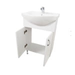 Mobilier baie, baza si lavoar, 55 cm, alb rustic, seria 001 - Eco, Alfa, BadenMob - imagine 2