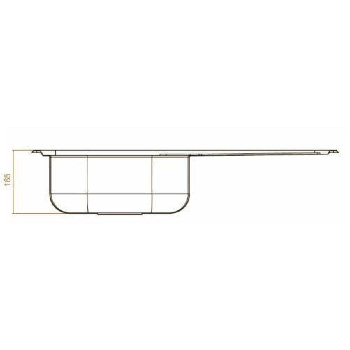 Chiuveta inox, pentru masca, dreaptunghiulara, cuva dreapta, 50 x 80 cm, 1001 MDM, Sanobi - imagine 3