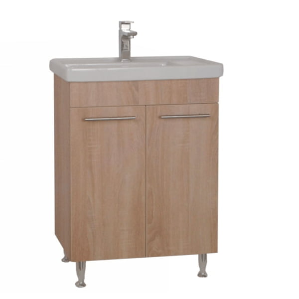 Mobilier baie, baza si lavoar, 60 cm, sonoma, seria 290, BadenMob