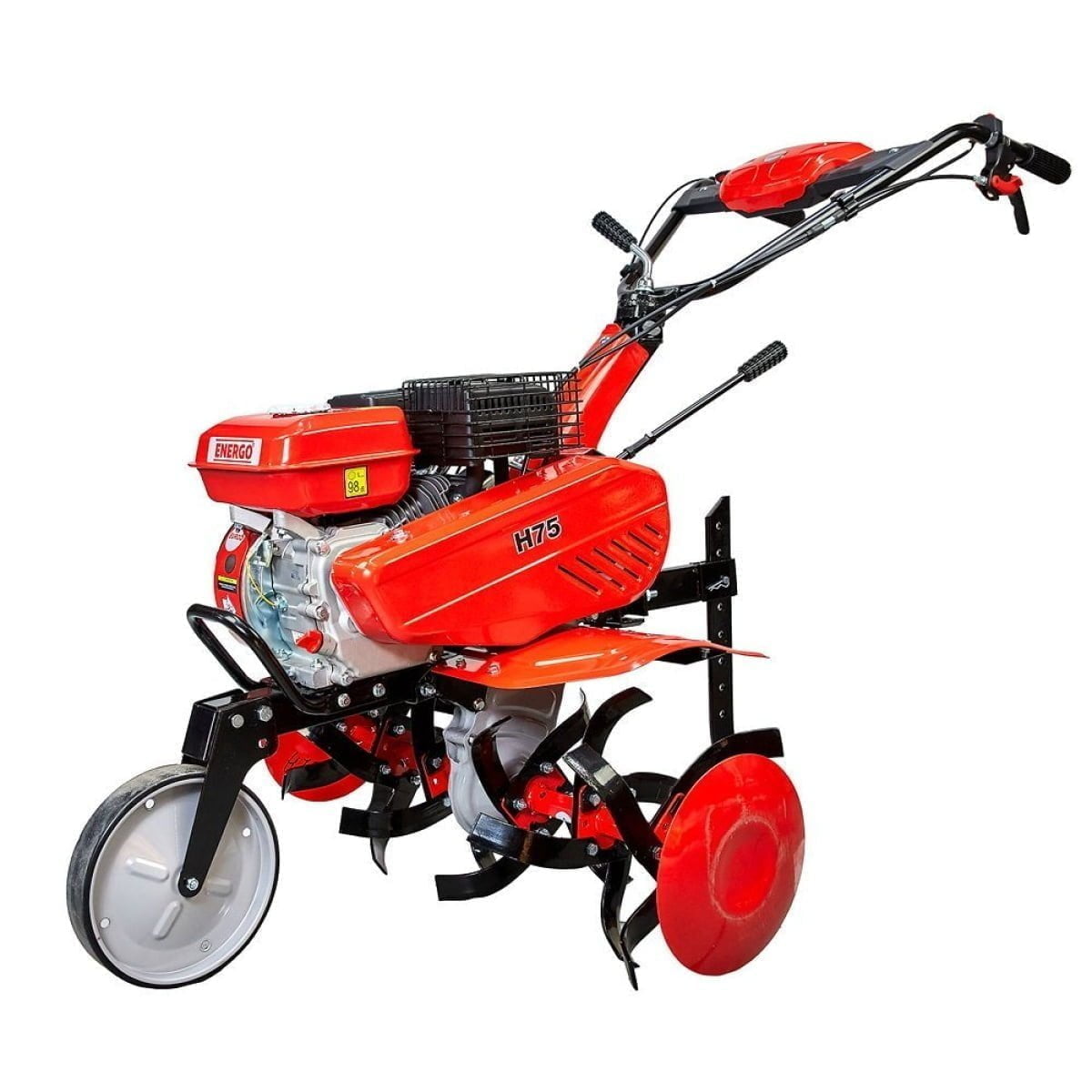 Motosapa, 7 CP H75 , + roti cauciuc + 4 accesorii + remorca Energo - imagine 8