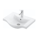 Mobilier baie, baza si lavoar, 55 cm, alb, seria 153, BadenMob - imagine 3