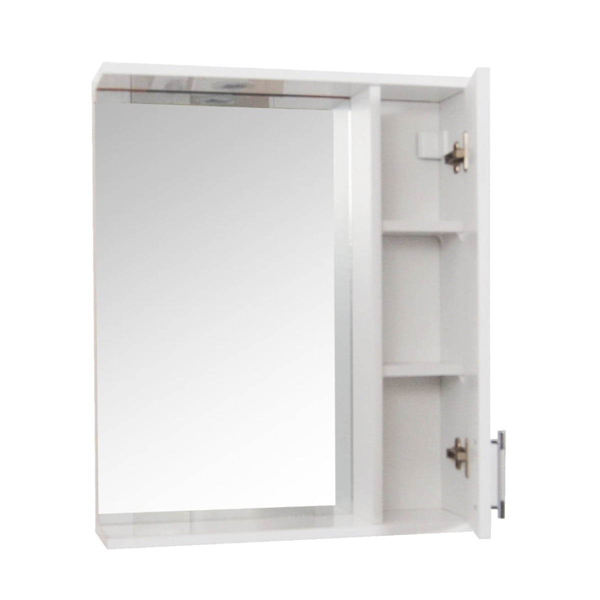 Dulap cu oglinda, alb, 60 cm, MDF, BadenMob - imagine 2