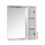 Dulap cu oglinda, alb, 60 cm, MDF, BadenMob - imagine 2