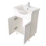 Mobilier baie, baza si lavoar, 55 cm, alb, seria 153, BadenMob - imagine 2