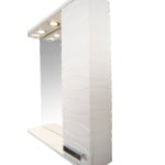 Oglinda baie, alb, 65 cm, seria 144, BadenMob - imagine 4