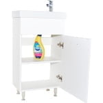 Mobilier baie, baza si lavoar, 40 cm, alb, seria 700, BadenMob - imagine 2