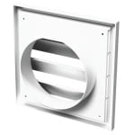 Grila ventilatie, cu jaluzele gravitationale, diametru 125 mm, Vents - imagine 3