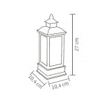 Decoratiuni Craciun, felinar cu lichid si sclipici, LTN 17, Home - imagine 3
