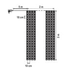Perdea de lumini cu microLED-uri, MLF 400/WW, Home - imagine 2