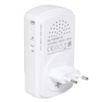 Sonerie fara fir, DB 1002AC/M, 8 melodii, 100 m, lumina de veghe, alimentare priza / baterii, alb + albastru - imagine 2