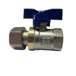 Robinet de trecere cu bila, cu holender, FI-FI, 1/2", PN40 - imagine 3