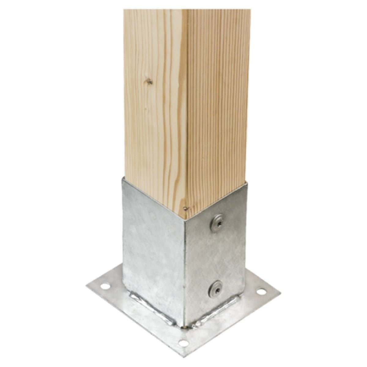 Suport stalp cu fixare in suruburi, 91x150x2 mm, PSP 90 - imagine 3