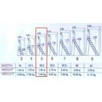 Scara, metalica, 5+1 trepte, 120kg/193 cm - imagine 2