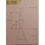 Scara, metalica, 6+1 trepte, 120kg/216 cm - imagine 5