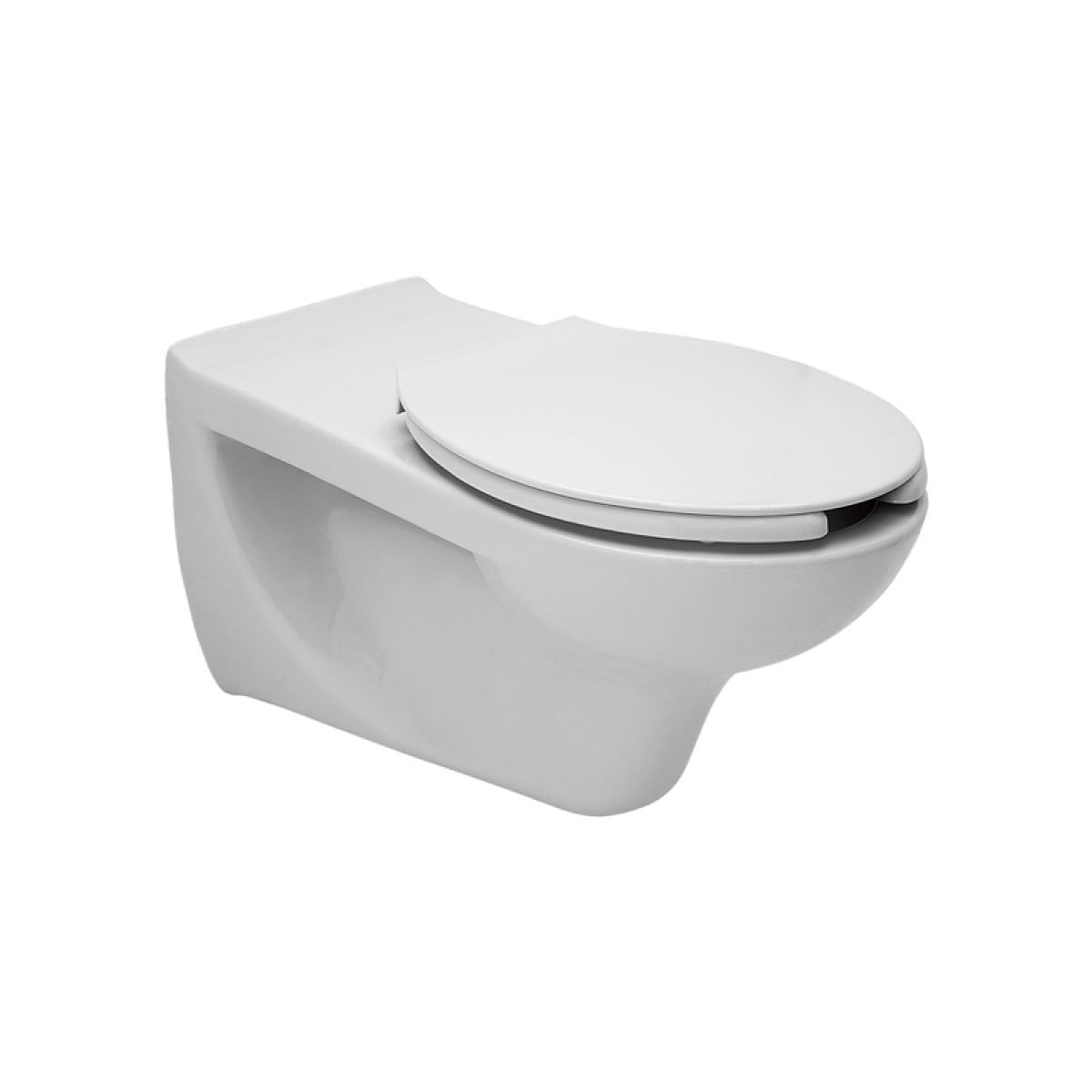 Capac WC, pentru persoane cu dizabilitati, alb, Cersanit, Etiuda, Duroplast - imagine 3