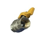 Robinet gaz, 3/8”, tip fluture, FI-FE, PN40 - imagine 2