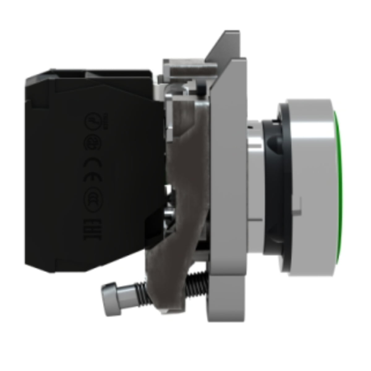 Buton, revenire cu arc, verde, Ø22, XB4BA3311, Schneider - imagine 2