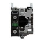 Buton, revenire cu arc, verde, Ø22, XB4BA3311, Schneider - imagine 3