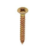 Holsurub, pentru lemn, cap înecat, oțel zincat galben, autofiletant, 4 x 30 mm - imagine 2